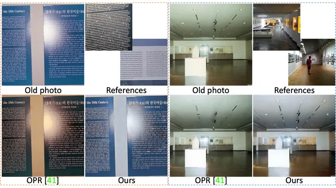 Old photo before and after modernization